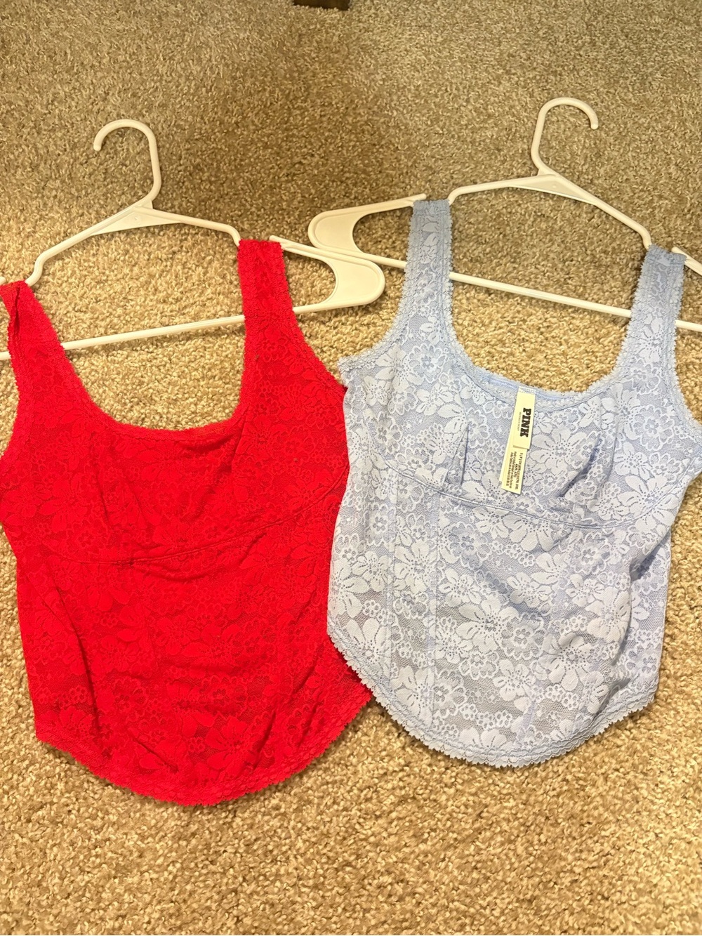 Vs pink lace corset bundle